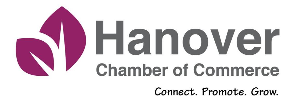 Two purple leaves, Hanover Chamber of Commerce Logo