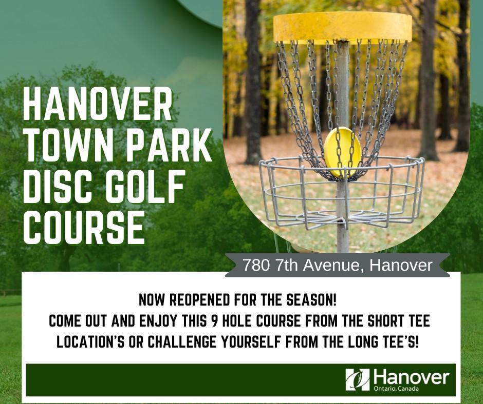Disc Golf Course open